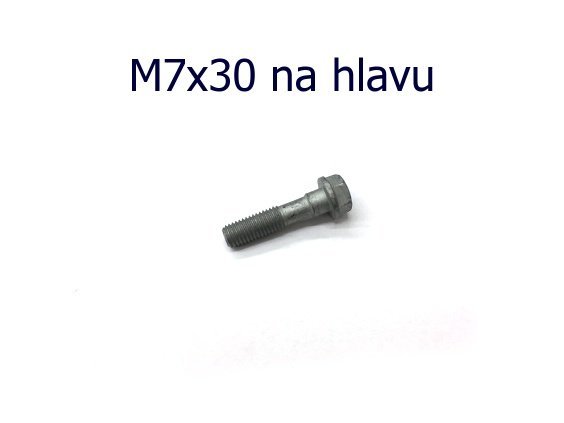 Šroub M7x27 WS=10 KTM 50SX 09-22 podložka Cu 7,3x12